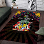 Mauritius Roots Area Rug African Pride in Fingerprint and Tribal Colors