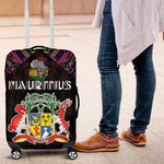 Mauritius Roots Luggage Cover African Pride in Fingerprint and Tribal Colors