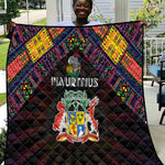 Mauritius Roots Quilt African Pride in Fingerprint and Tribal Colors