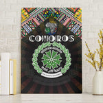 Comoros Roots Canvas Wall Art African Pride in Fingerprint and Tribal Colors