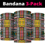 Comoros Roots Neck Gaiter African Pride in Fingerprint and Tribal Colors - African Pride