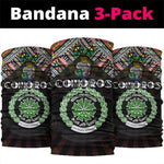 Comoros Roots Neck Gaiter African Pride in Fingerprint and Tribal Colors DT02