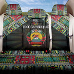 Mozambique Roots Back Car Seat Cover African Pride in Fingerprint and Tribal Colors
