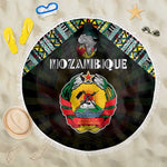 Mozambique Roots Beach Blanket African Pride in Fingerprint and Tribal Colors