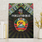 Mozambique Roots Canvas Wall Art African Pride in Fingerprint and Tribal Colors