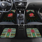 Mozambique Roots Car Mats African Pride in Fingerprint and Tribal Colors