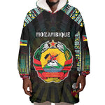 Personalized Mozambique Roots Wearable Blanket Hoodie African Pride in Fingerprint and Tribal Colors
