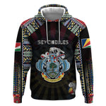 Personalized Seychelles Roots Hoodie African Pride in Fingerprint and Tribal Colors