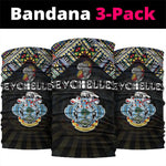 Seychelles Roots Neck Gaiter African Pride in Fingerprint and Tribal Colors DT02