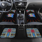 DR Congo Roots Car Mats African Pride in Fingerprint and Tribal Colors