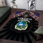 Liberia Roots Area Rug African Pride in Fingerprint and Tribal Colors