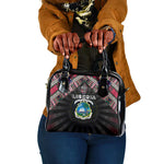 Liberia Roots Shoulder Handbag African Pride in Fingerprint and Tribal Colors
