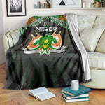 Niger Roots Blanket African Pride in Fingerprint and Tribal Colors