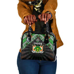 Niger Roots Shoulder Handbag African Pride in Fingerprint and Tribal Colors