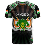 Personalized Niger Roots T shirt African Pride in Fingerprint and Tribal Colors