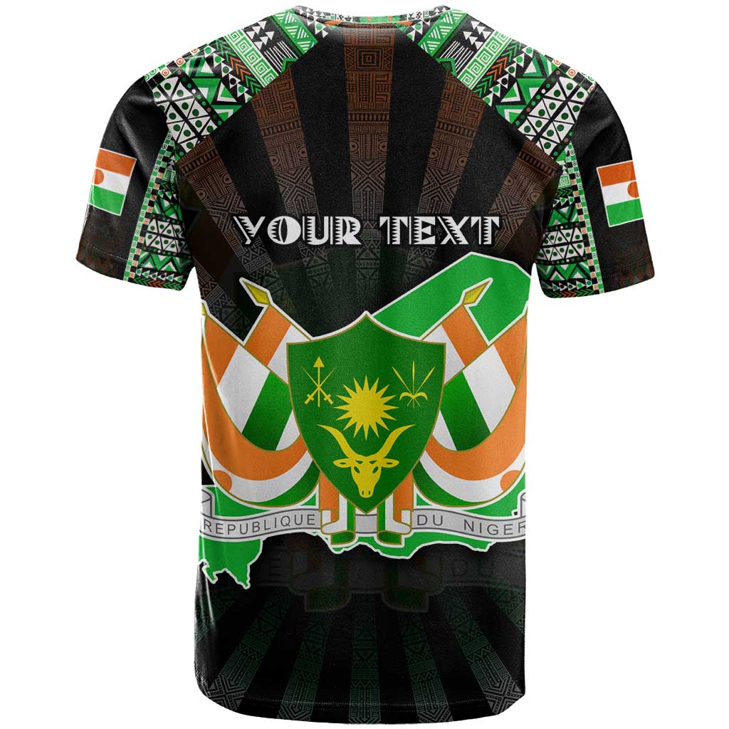 Personalized Niger Roots T shirt African Pride in Fingerprint and Tribal Colors