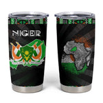 Niger Roots Tumbler Cup African Pride in Fingerprint and Tribal Colors