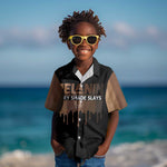 Every Shade Slays Melanin Kid Hawaiian Shirt African Signature