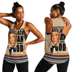 The Most Honorable Elijah Muhammad Women Racerback Tank Black Man