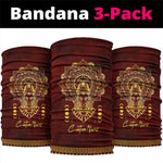 Personalized Anubis Neck Gaiter Ancient Egyptian Pattern In Red DT02