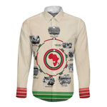 Black History Milestones - African Timeline Long Sleeve Button Shirt