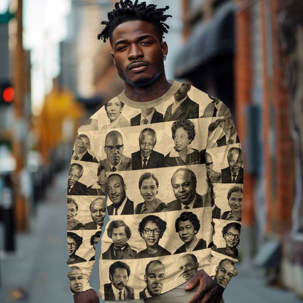 Civil Rights Leaders Long Sleeve Shirt African-American DT02