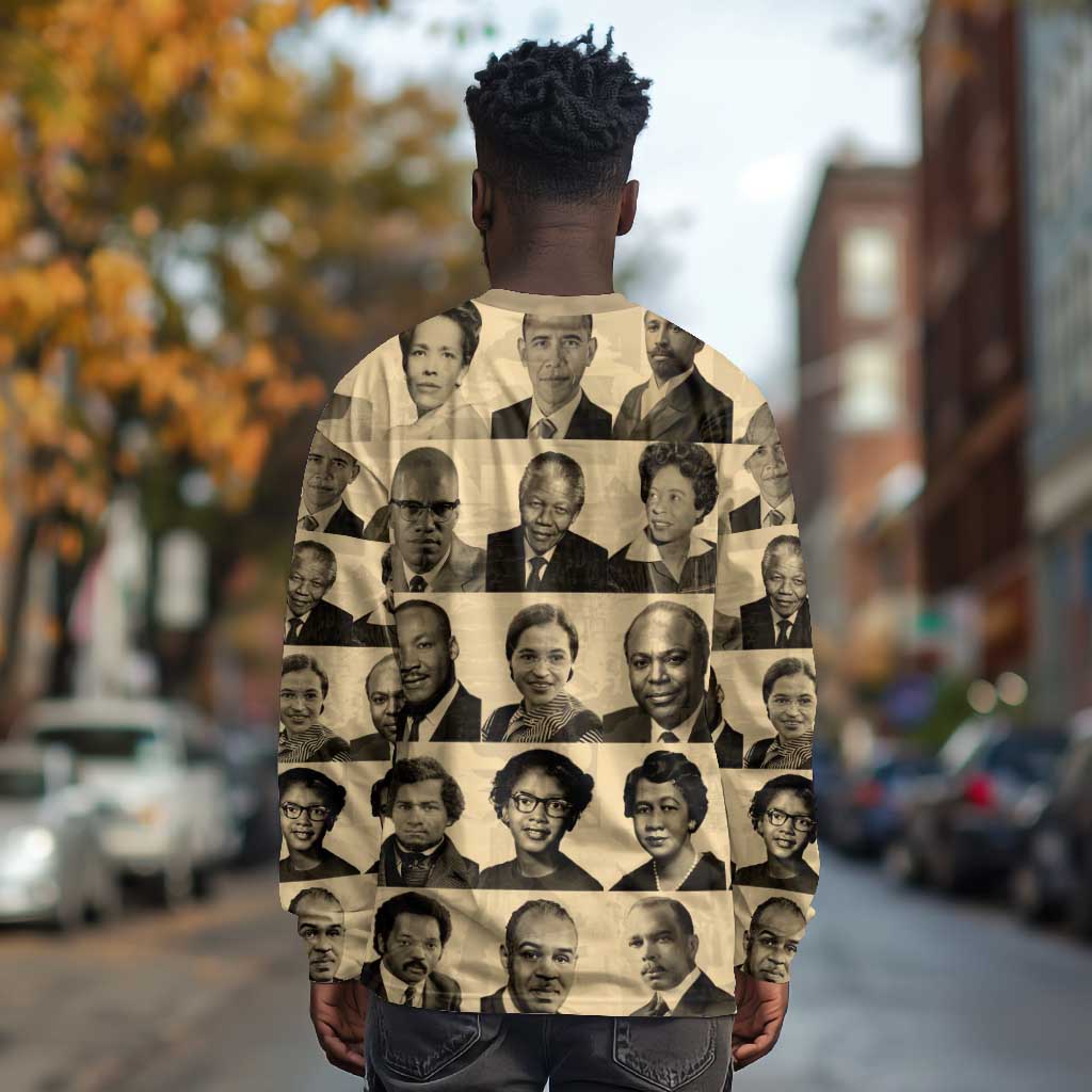 Civil Rights Leaders Long Sleeve Shirt African-American DT02