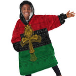 Pan African Ankh Kid Wearable Blanket Hoodie