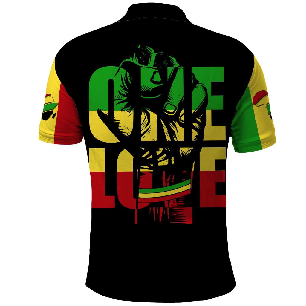 Reggae One Love Polo Shirt African