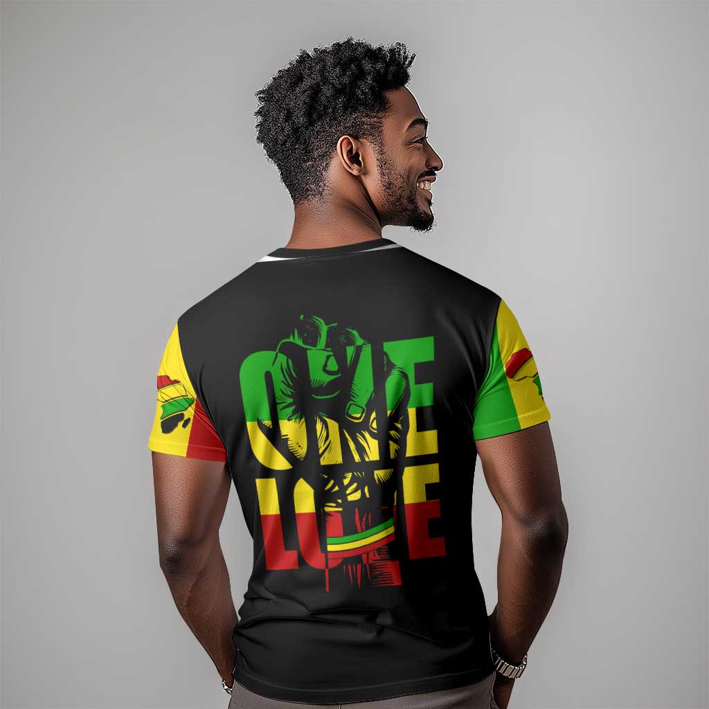 Reggae One Love T shirt African