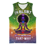 I'm Blunt African Basketball Jersey Black Women Mandala - African Pride