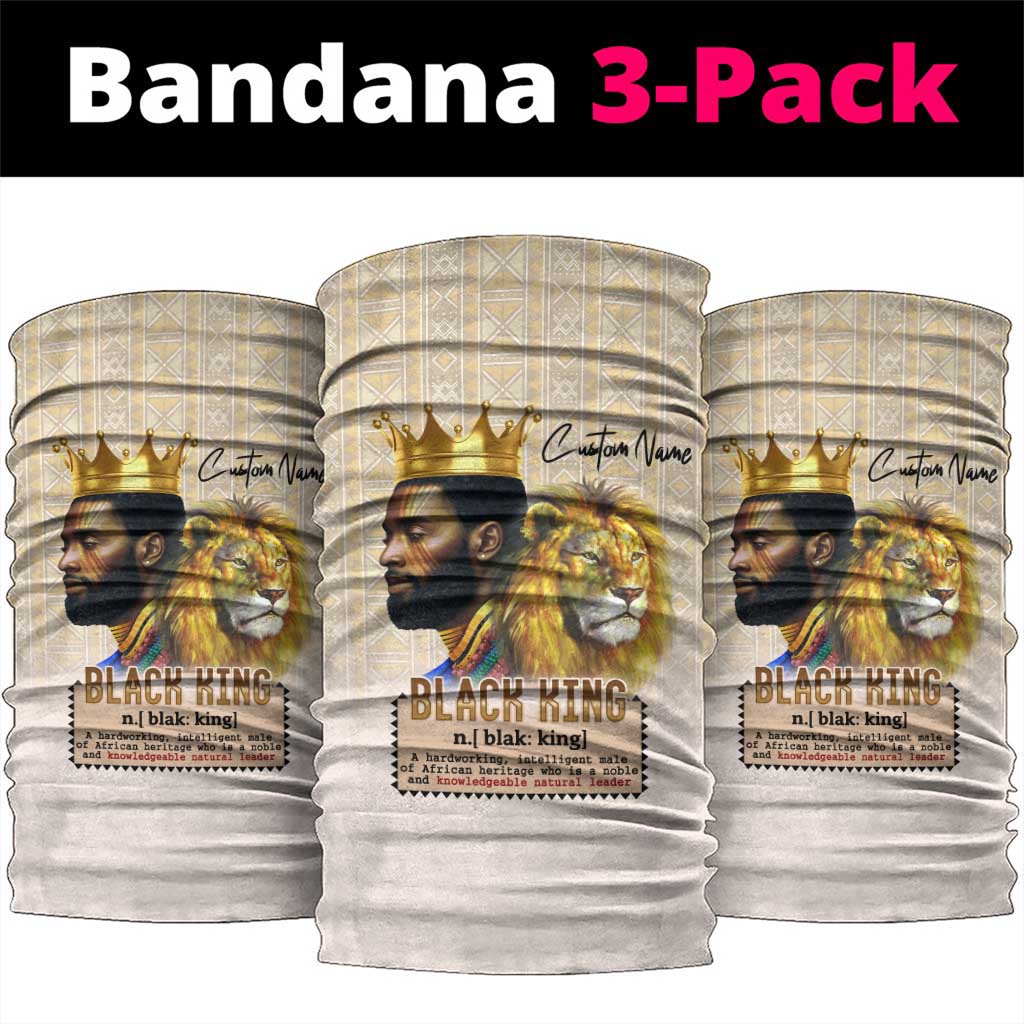 Lion Black King Neck Gaiter African Heritage DT02