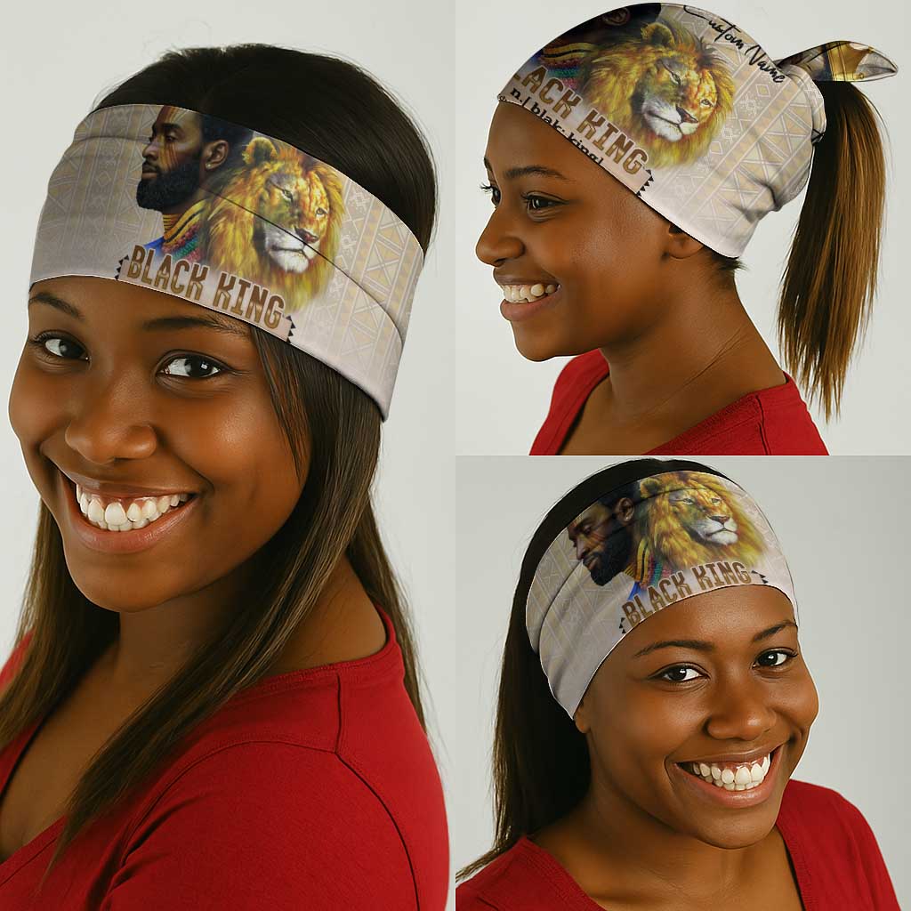 Lion Black King Neck Gaiter African Heritage DT02