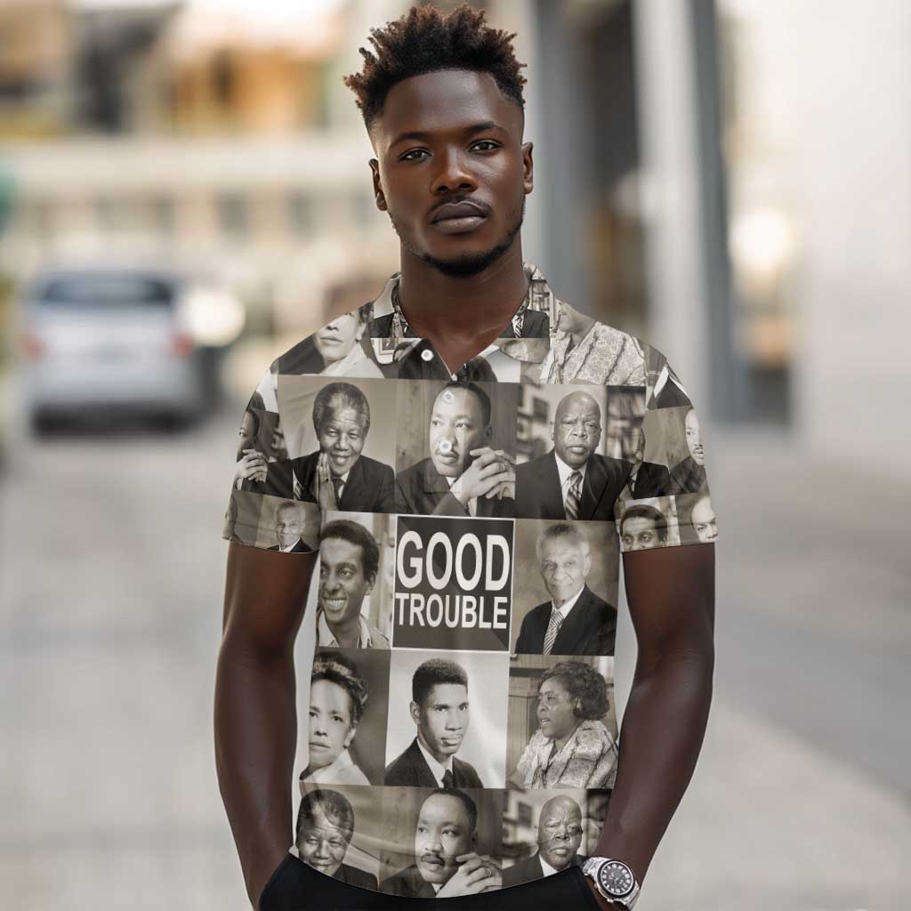 Good Trouble Polo Shirt Civil Rights Leaders