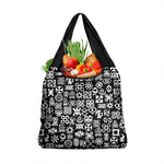 African Adinkra Grocery Bag - Mixed Pattern Symbols