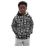 African Adinkra Kid Hoodie - Mixed Pattern Symbols
