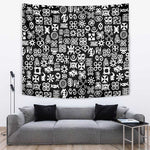 African Adinkra Tapestry - Mixed Pattern Symbols