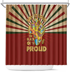 Proud African Shower Curtain - Hand Up Africa Map Art