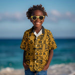 West African Yellow Art - Adinkra Culture Kid Hawaiian Shirt