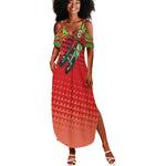 Afro Santa Braaap Summer Maxi Dress Motorcross Christmas
