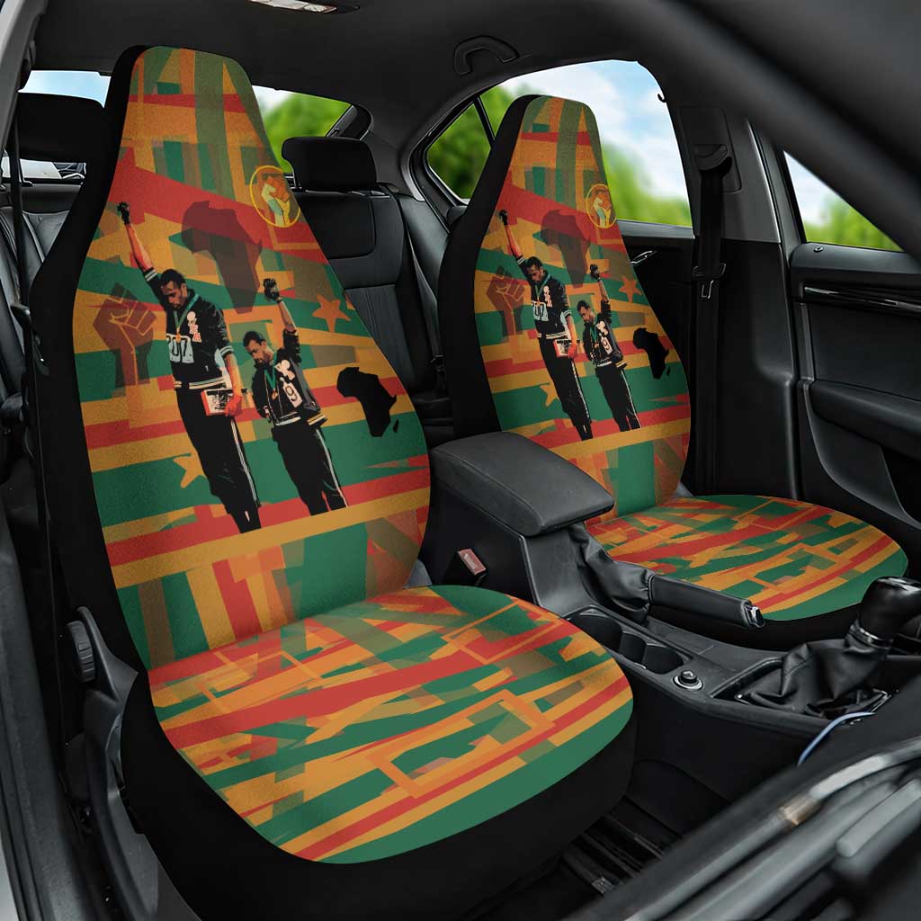 African American 1968 Car Seat Cover Black Power Fists of Freedom