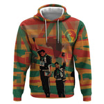 African American 1968 Hoodie Black Power Fists of Freedom