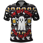 Christmas Africa Boo Beer Polo Shirt I'm Just Here For The Boss