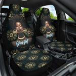 Personalized Afro Women Car Seat Cover Powerful African Pattern