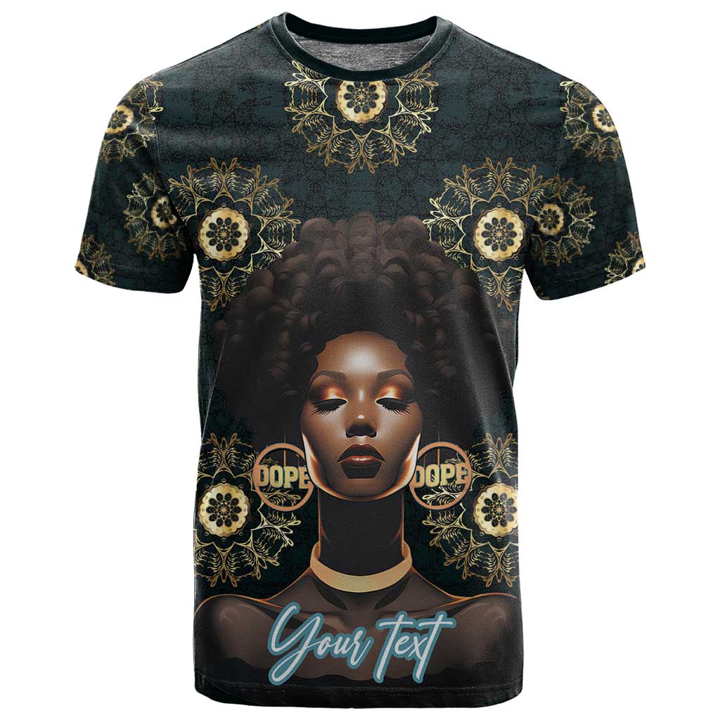 Personalized Afro Women T shirt Powerful African Pattern