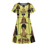 The Melanin Bunch African Kid Short Sleeve Dress Afro Black People