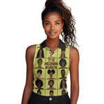 The Melanin Bunch African Women Sleeveless Polo Shirt Afro Black People
