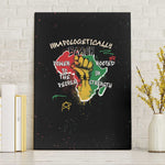 African Black Power Canvas Wall Art Unapologetically Black Raised Fist
