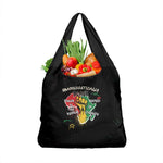African Black Power Grocery Bag Unapologetically Black Raised Fist