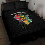 African Black Power Quilt Bed Set Unapologetically Black Raised Fist